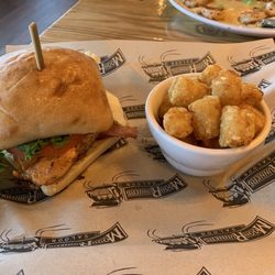Moonrunners Saloon - Blackened Salmon with bacon sandwich my
