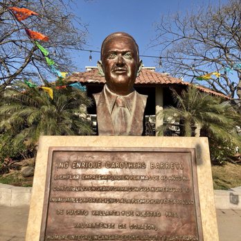 Lazaro Cárdenas Park - Bust of Enrique Carothers Barreto - VN - Parks Near Me - Puerto Vallarta, JAL