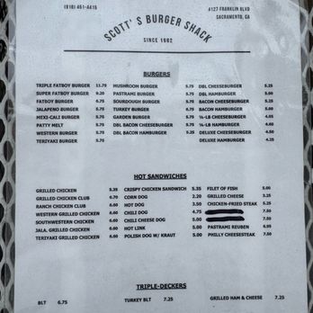 Scott's Burger Shack - Menu 11/2024 - Burgers Near Me - Sacramento, California Scott's Burger Shack - Menu 11/2024 - Burgers Near Me - Sacramento, California