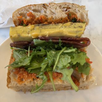 Dozen Bakery - Focaccia egg sandwich with bacon - Bakeries Near Me - Nashville, Tennessee Dozen Bakery - Focaccia egg sandwich with bacon - Bakeries Near Me - Nashville, Tennessee