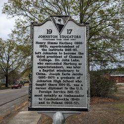 Johnston Schools Historical Marker - Johnston Schools Historical Marker