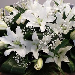 Moments Florist - Large Coffin Spray Funeral Flowers at Moments Florist Chester, Cheshire