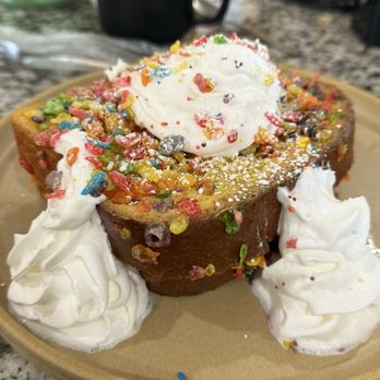 Eggscellent - Fruity pebble French toast - Breakfast & Brunch Near Me - Las Vegas, Nevada Eggscellent - Fruity pebble French toast - Breakfast & Brunch Near Me - Las Vegas, Nevada