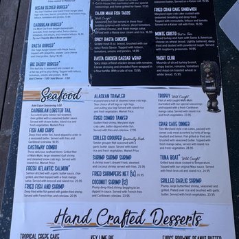 Ocean Deck - Menu - Seafood Near Me - Daytona Beach, Florida