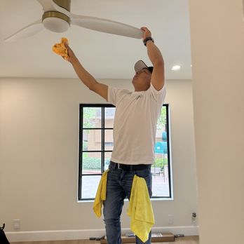 Maid 2 Clean - Cleaning ceiling fan - Home Cleaning Near Me Maid 2 Clean - Cleaning ceiling fan - Home Cleaning Near Me
