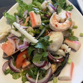 Pattaya Bay Thai Restaurant - 58. Spicy Seafood Salad - Thai Near Me - Los Angeles, California