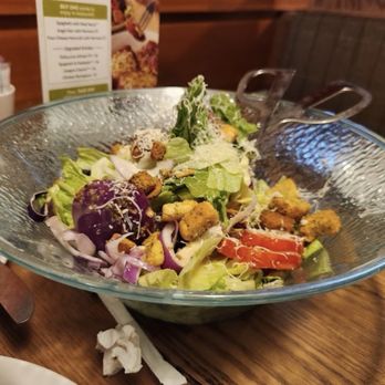 Olive Garden Italian Restaurant - Fresh and bottomless salad bowl. - Italian Near Me - Sandusky, Ohio