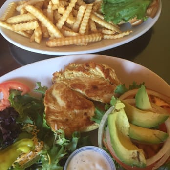 Griddlecakes - Grilled Chicken sandwich and Hamburger with fries - American Near Me - Las Vegas, Nevada Griddlecakes - Grilled Chicken sandwich and Hamburger with fries - American Near Me - Las Vegas, Nevada
