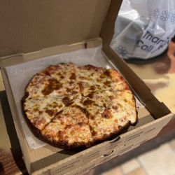 Talk of the Town - Cheese pizza. Crispy crusty edge.