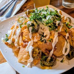 The Canary - August 25, 2026; Nachos With Chicken ($14).