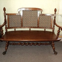 French Connection Antiques - Merklen Brothers Bench