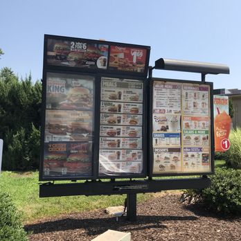 Burger King - menus displayed on a billboard - Burgers Near Me - Old Saybrook, Connecticut