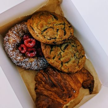 Bianca - Fruit Danish, two chocolate chip cookies, croissant - French Near Me - Culver City, California Bianca - Fruit Danish, two chocolate chip cookies, croissant - French Near Me - Culver City, California