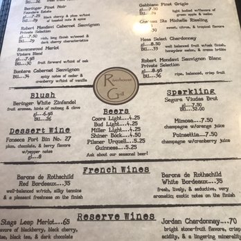 Riverhouse Grill - Wine and beer menu - American Near Me - Glen Rose, Texas