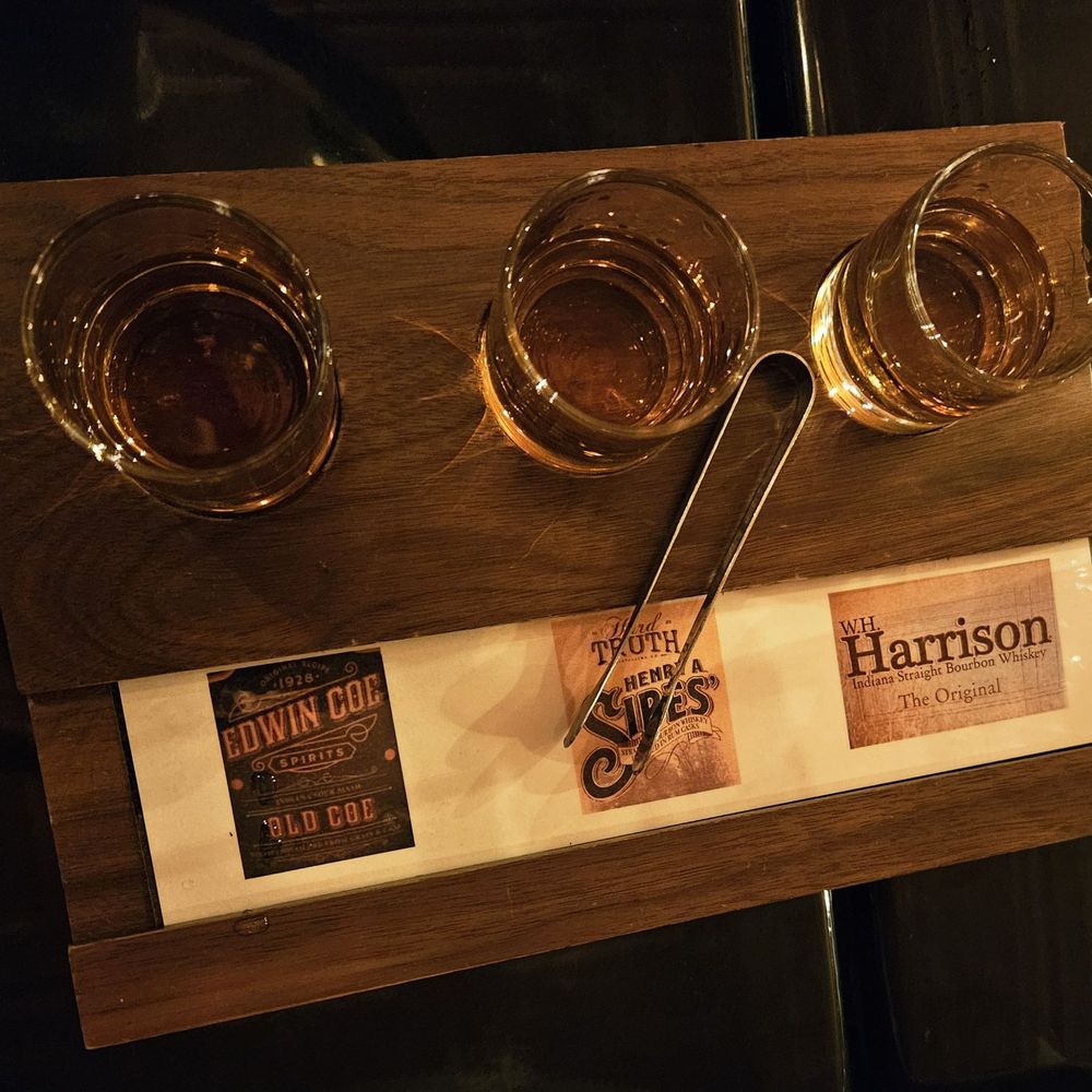 Indiana bourbon flight