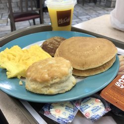 McDonald's - Big breakfast that was missing the hash brown. The meal was not great and it lacked taste.