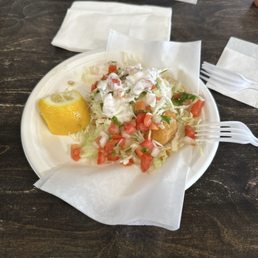 Batter Fried Shrimp Taco Special