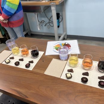French Broad Chocolate Factory - Wine tasting and pairing room - Chocolatiers & Shops Near Me - Asheville, North Carolina French Broad Chocolate Factory - Wine tasting and pairing room - Chocolatiers & Shops Near Me - Asheville, North Carolina