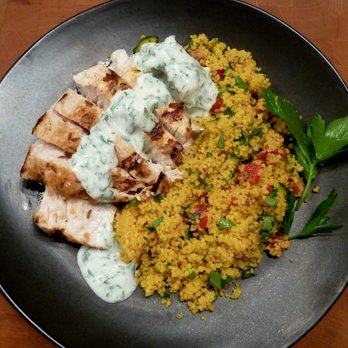 Chula Seafood - Chula swordfish, grilled at home with North African spices, yogurt sauce and saffron couscous - Poke Near Me - Scottsdale, Arizona Chula Seafood - Chula swordfish, grilled at home with North African spices, yogurt sauce and saffron couscous - Poke Near Me - Scottsdale, Arizona