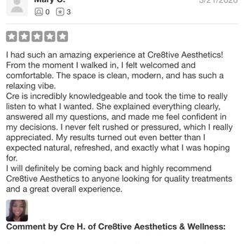 1. Cre8tive Aesthetics & Wellness