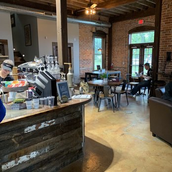 Schoolhouse 7 Cafe - Coffee bar and seating on main floor - Cafes Near Me - Fishers, Indiana
