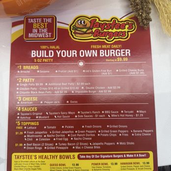 Taystee's Burgers - Menu - Burgers Near Me - St. Clair Shores, Michigan