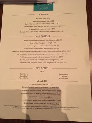 Menu photo 4 The Narrow by Gordon Ramsay London, XGL