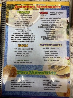 Menu photo 4 La Autentica West Valley City, UT