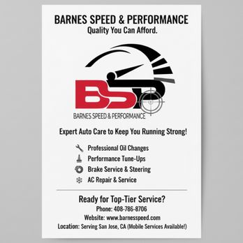Barnes Speed & Performance - Auto Repair Near Me - San Jose, California