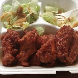 Sooo good...Wings Box... Little bit of sweet and spicy...