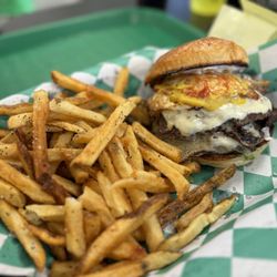 Foundation Burger - double cheese burger with fried egg