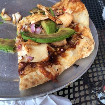 Newk's Eatery - Pizza with chicken breast, avocado, cilantro, bbq sauce... - Pizza Near Me - Kennesaw, Georgia