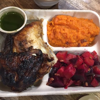 grown - Rotisserie chicken with sweet potato mash and fresh veggies! - Organic Stores Near Me - Miami, Florida