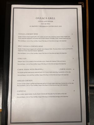 Menu photo 5 Oaxaca Grill Eureka, CA