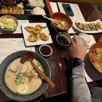 Sushi Raku - Tonkatasu ramen, Katsu donburi, Beef Teriyaki bento box as main entrees - Japanese Near Me - Concord, California Sushi Raku - Tonkatasu ramen, Katsu donburi, Beef Teriyaki bento box as main entrees - Japanese Near Me - Concord, California