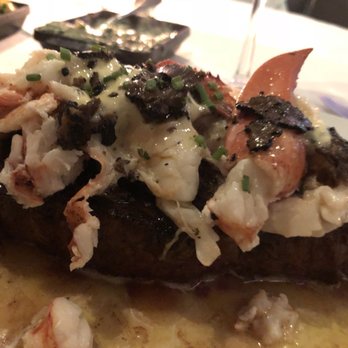 Steak 48 - Bone-In KC Strip* with black truffle Maine lobster - yummmm - Steakhouses Near Me - Houston, Texas Steak 48 - Bone-In KC Strip* with black truffle Maine lobster - yummmm - Steakhouses Near Me - Houston, Texas