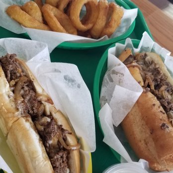 The Cheesesteak Grill - Traditional philly cheesesteak & mushroom cheesesteak both topped with onion. Regular size! Highly recommend. Onion rings are a must! - Cheesesteaks Near Me - Oceanside, California The Cheesesteak Grill - Traditional philly cheesesteak & mushroom cheesesteak both topped with onion. Regular size! Highly recommend. Onion rings are a must! - Cheesesteaks Near Me - Oceanside, California