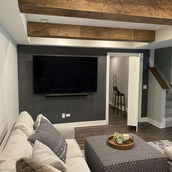 Hang It Up TVs - Finished Basement Audio & TV - Home Theatre Installation Near Me - Naperville, Illinois Hang It Up TVs - Finished Basement Audio & TV - Home Theatre Installation Near Me - Naperville, Illinois