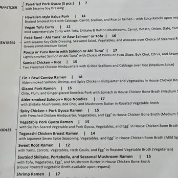 Fin And Fowl Kitchen - Menu may 2024 - Salad Near Me - Silverton, Oregon