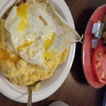 Cafe Strudel - Cheddar Grits with egg - New American Near Me - West Columbia, South Carolina Cafe Strudel - Cheddar Grits with egg - New American Near Me - West Columbia, South Carolina