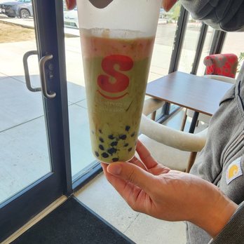 Supri - Strawberry matcha, custom made with no ice which is why it looks not full, but that was my choice. No complaints. Loved the drink. - Bubble Tea Near Me - Fresno, California Supri - Strawberry matcha, custom made with no ice which is why it looks not full, but that was my choice. No complaints. Loved the drink. - Bubble Tea Near Me - Fresno, California