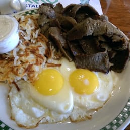 Gyro and eggs.