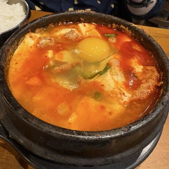 Dubu Dubu - Tofu with pork jigae - Korean Near Me - Houston, Texas Dubu Dubu - Tofu with pork jigae - Korean Near Me - Houston, Texas