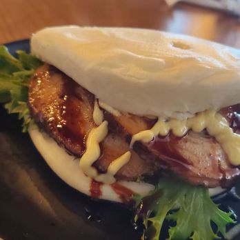 Kami Ramen & Bar - Tonkotsu Black Ramen Pork Belly Bun - Ramen Near Me - Pearland, Texas