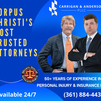 Carrigan & Anderson - Have you been screwed over by your insurance company? If so, call us today. - Personal Injury Law Near Me - Corpus Christi, Texas Carrigan & Anderson - Have you been screwed over by your insurance company? If so, call us today. - Personal Injury Law Near Me - Corpus Christi, Texas