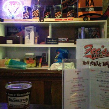 Fec's Place - a menu and a cup of coffee - Bars Near Me - Kenosha, Wisconsin