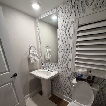 MNZ Remodeling - Before wallpaper removal - Painters Near Me - San Diego, California