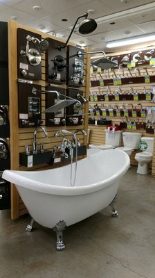 Photo of Tri-Supply - Conroe - Conroe, TX, US. Beautiful claw-foot tub and a huge selection of bathroom fixtures available at Tri-Supply.