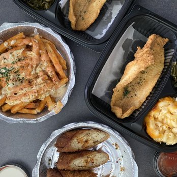 In a Minute Cafe - Crab Fries, Crab Egg Rolls and fried whiting - Seafood Near Me - Upper Marlboro, Maryland