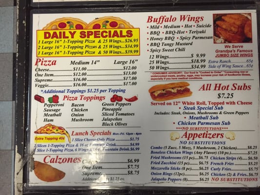 Menu photo 2 Grandpa's Pizza Phoenix, AZ